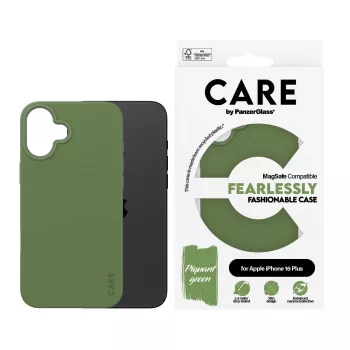 PanzerGlass CARE™ by ® Case zaļa w. MagSafe iPhone 16 Plus, Cover, Apple, Apple - iPhone 16 Plus, zaļa