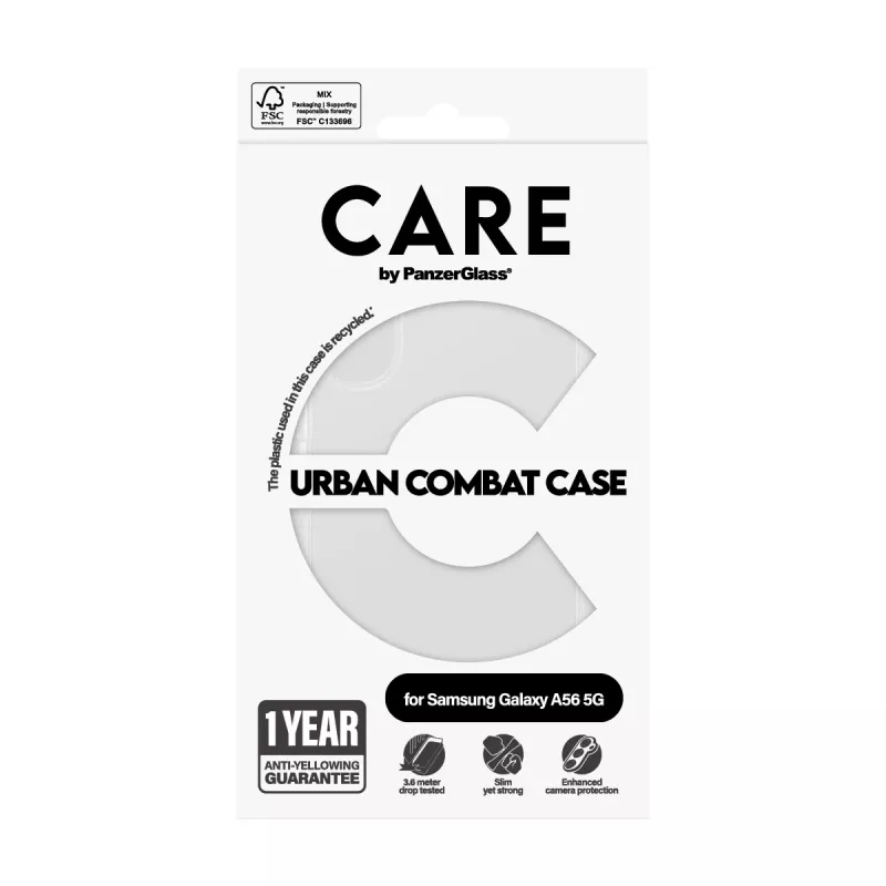 PanzerGlass CARE™ by ® Urban Combat vāciņš Transparent Samsung Galaxy A56 5G