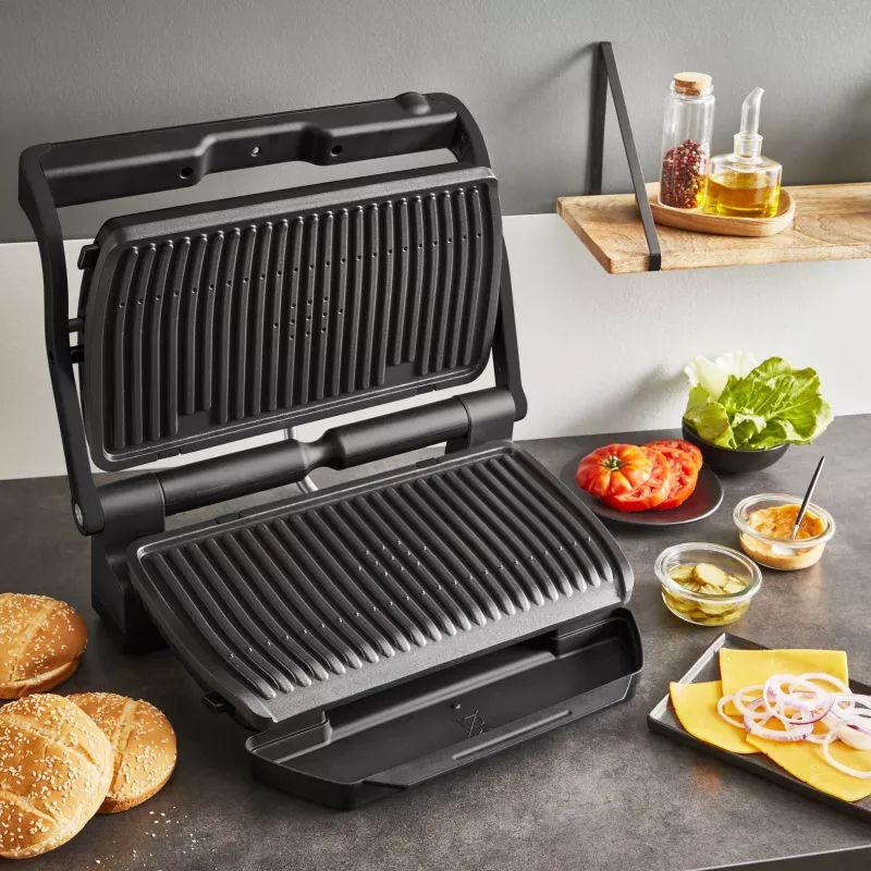 Kontaktgrils Tefal Optigrill+ XL GC727810 2000 W, taisnstūrveida, regulējams termostats, melns, 445×365×175 mm