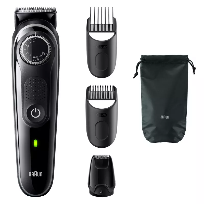 Braun BeardTrimmer 3 Bārdas Trimmeris 3 BT3440, Mazgājams, Baterija, Melns