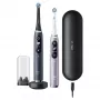 Rotējošā-svārstīgā zobu birste Oral-B iO 80363731 Melna Sudraba Pieaugušajiem Smaganu kopšana Jutīgiem zobiem Balināšana