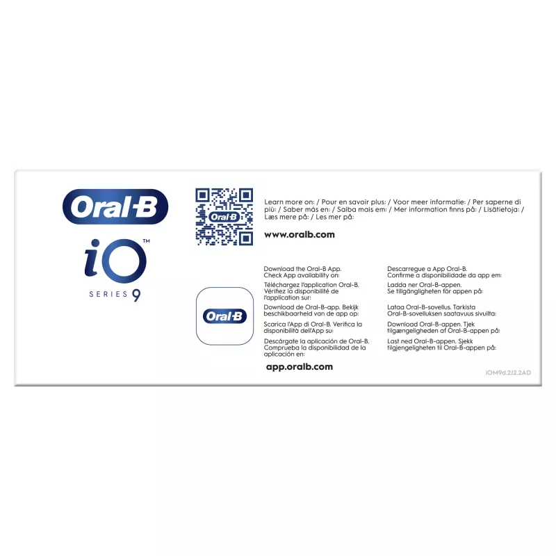 Rotējošā-svārstīgā zobu birste Oral-B iO 80363731 Melna Sudraba Pieaugušajiem Smaganu kopšana Jutīgiem zobiem Balināšana