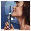 Rotējošā-svārstīgā zobu birste Oral-B iO 80363731 Melna Sudraba Pieaugušajiem Smaganu kopšana Jutīgiem zobiem Balināšana