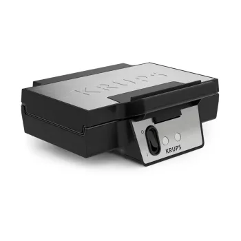 Vafeļu panna KRUPS FDK2 — 2 vafeles, kvadrātveida plāksnes, 850 W, melna