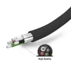 Automašīnas lādētāja komplekts SBS Mobile USB-Type-C, 2× USB 2.0 pieslēgvietas, 1 m kabelis, 12 W, 12/24 V ieeja, melns