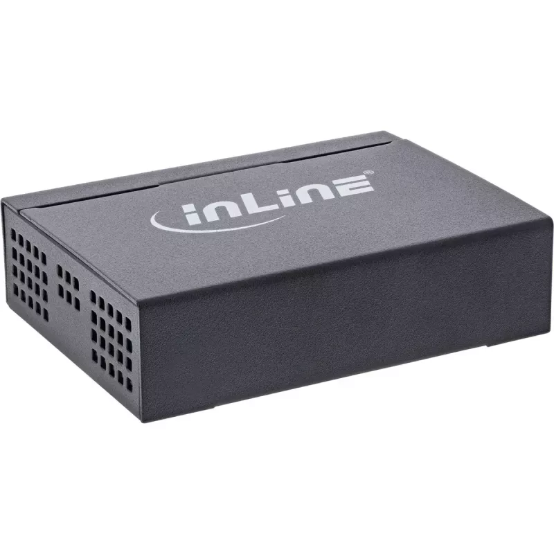 InLine Gigabit tīkla komutators 5 portu, 1 Gb/s, galddators, metāla korpuss, bez ventilatora
