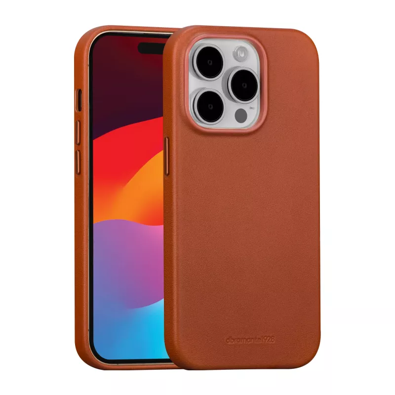 Cover dbramante1928 Roskilde iPhone 15 Pro Tan Monochromatic Red