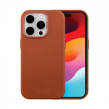 dbramante1928 Roskilde MagSafe ādas apvalks iPhone 15 Pro Max, gaiši brūns