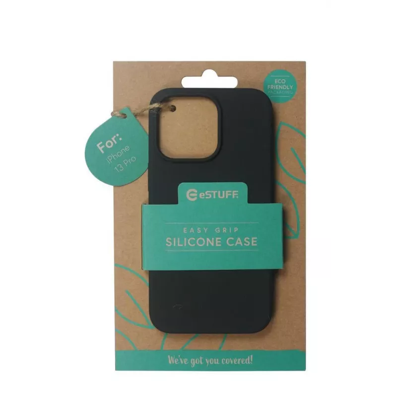 eSTUFF ES67120003 mobilā tālruņa vāciņš 15,5 cm (6,1 collas) Vāks Melns