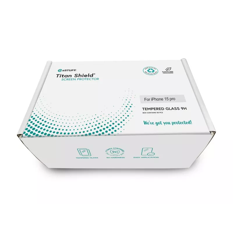 eSTUFF ES501406-50BULK viedtālruņa ekrāna/aizmugures aizsargs Caurspīdīgs ekrāna aizsargs Apple 1 gab.