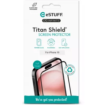 Caurspīdīgs ekrāna aizsargs eSTUFF ES501437 Apple 17 Pro Max/16 Pro Max pret skrāpējumiem, triecieniem
