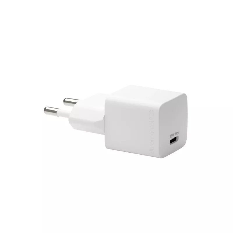 dbramante1928 re-charge Pro - EU sienas lādētājs USB-C 25W - W, iekštelpām, maiņstrāva, balts