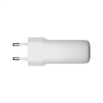 d bramante re-charge Pro EU lādētājs – iekštelpu maiņstrāva 110–240 V, USB‑C 65 W + USB‑A 18 W, balts
