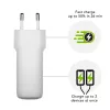 d bramante re-charge Pro EU lādētājs – iekštelpu maiņstrāva 110–240 V, USB‑C 65 W + USB‑A 18 W, balts