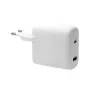 d bramante re-charge Pro EU lādētājs – iekštelpu maiņstrāva 110–240 V, USB‑C 65 W + USB‑A 18 W, balts