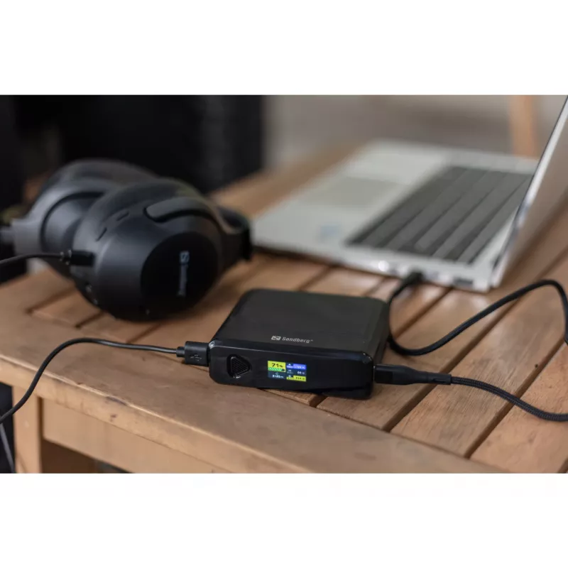 Pārnēsājams lādētājs Sandberg Travel Powerbank 20000 PD100W, 20000 mAh