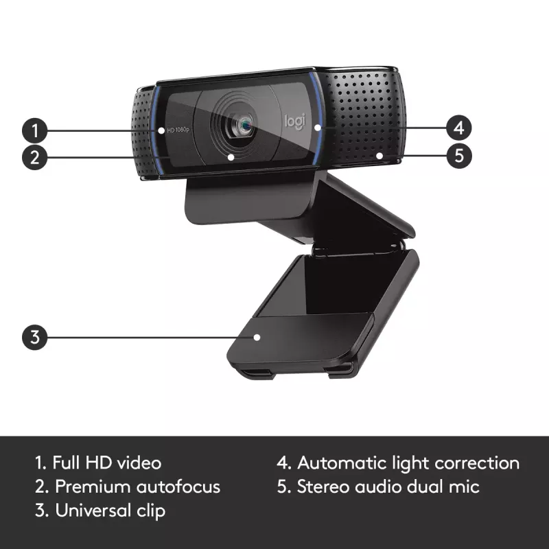 Logitech HD Pro C920 tīmekļa kamera