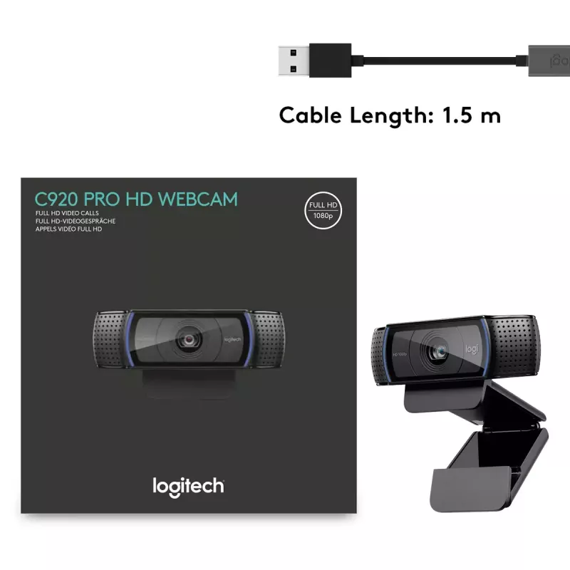 Logitech HD Pro C920 tīmekļa kamera