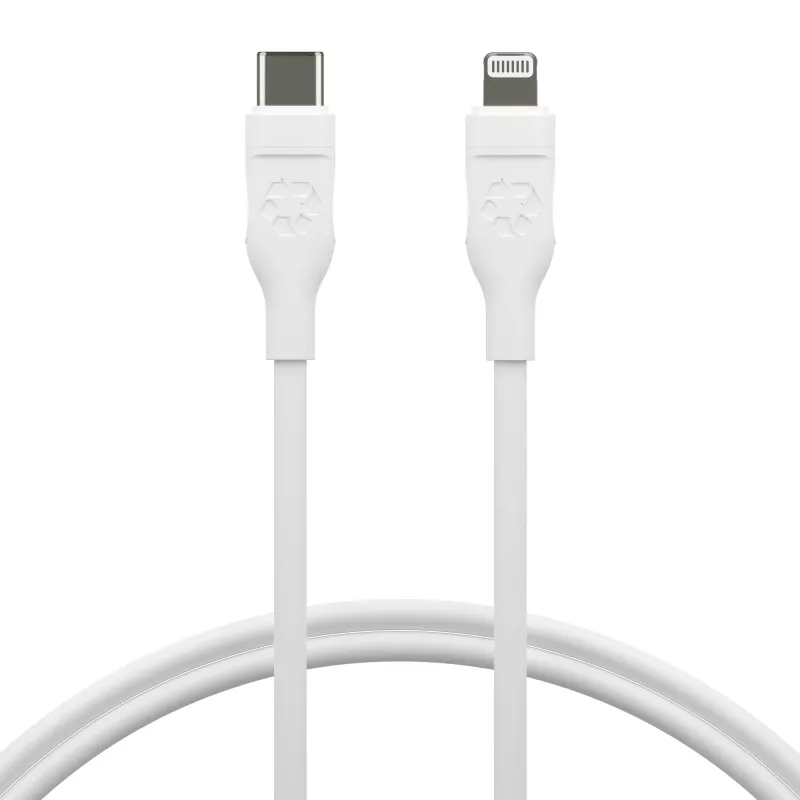 USB-C uz Lightning kabelis 1,2 m, d bramante re-charge Pro, balts