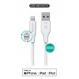 Lightning kabelis eSTUFF ES601270-BULK 2m Balta 5V 2.4A