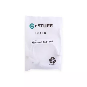 Lightning kabelis eSTUFF ES602170-BULK 1m balts USB C 2.4A
