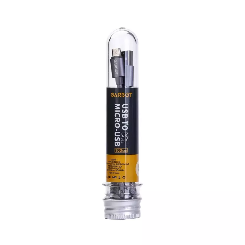 USB kabelis Garbot C-05-10195 1m USB A Micro-USB B Sudraba
