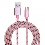 USB kabelis Garbot C-05-10196 1m USB A Micro-USB B Rozā krāsā