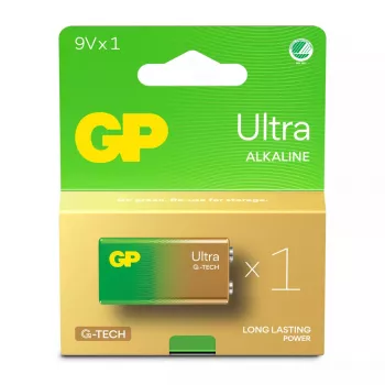 Vienreizlietojamā baterija GP Batteries Ultra Alkaline GP1604AU 9V sārma baterija