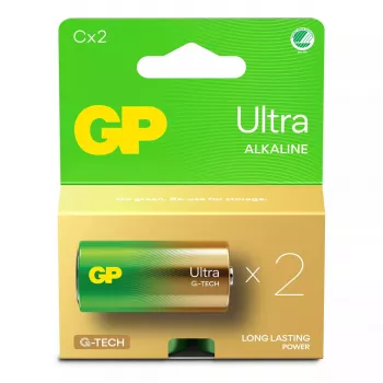 Vienreizlietojama baterija GP Batteries Ultra Alkaline GP14AU C LR14 10 gadu uzglabāšana