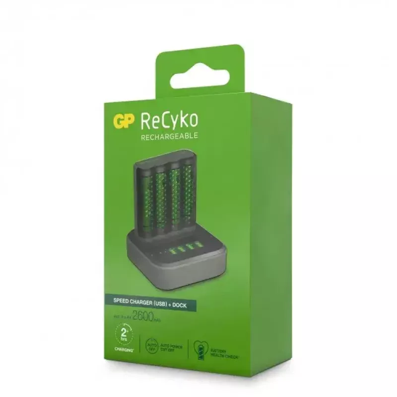 Bateriju lādētājs GP baterijas ReCyko M451 USB NiMH AA AAA