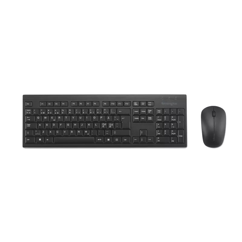 Kensington KM150 EQ bezvadu galddatora komplekts Pilnizmēra tastatūra Pele
