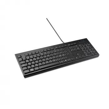 Kensington KB100 EQ vadu pilna izmēra tastatūra USB Membrāna QWERTY melna