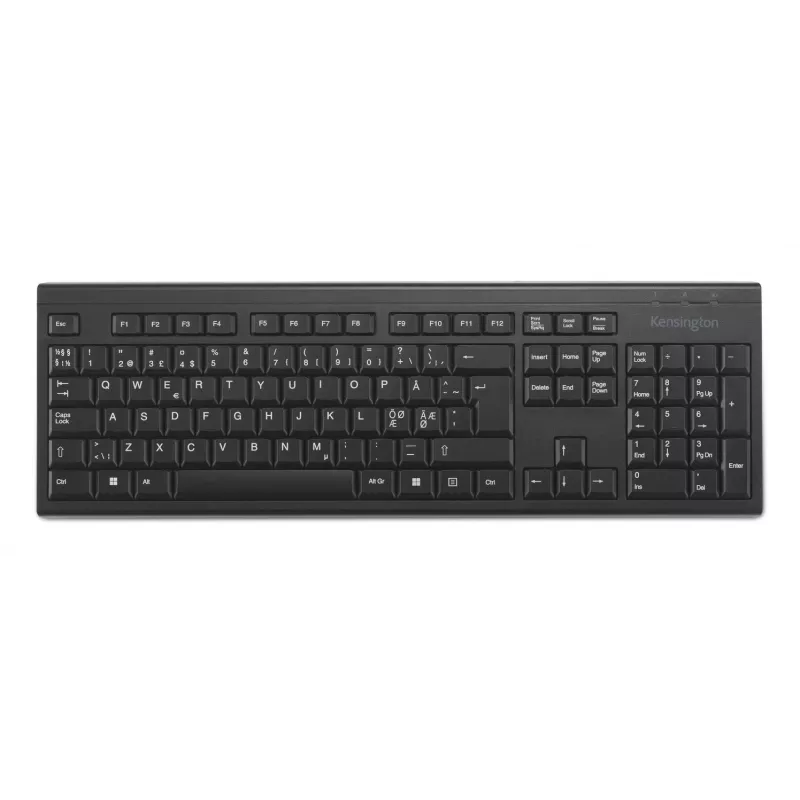 Bezvadu tastatūra Kensington KB150 EQ Pilnizmēra 105 taustiņi Melna