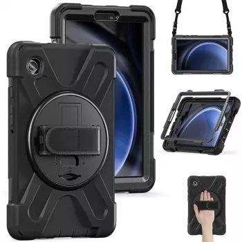 eSTUFF AUSTIN Defender vāciņš priekš Samsung Galaxy Tab A9 - Melns