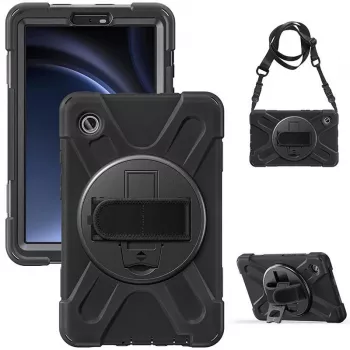 eSTUFF AUSTIN Defender vāciņš priekš Samsung Galaxy Tab A9 - Melns