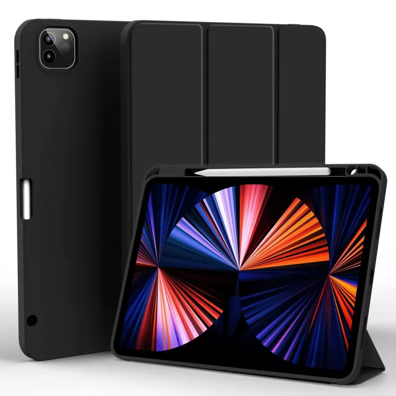 eSTUFF ES68201210-BULK planšetdatora maciņš 27,9 cm (11 collas) Folio melns, caurspīdīgs