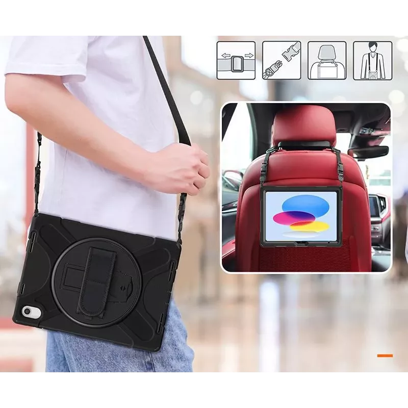 eSTUFF ES683300-BULK planšetdatora maciņš 27,7 cm (10,9 collas) Vāciņš Melns