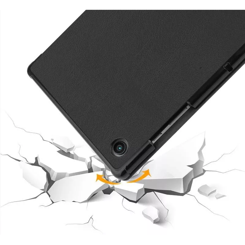 Folio Case eSTUFF Samsung Galaxy Tab A8 10.5 melns 2 statīvu režīmi