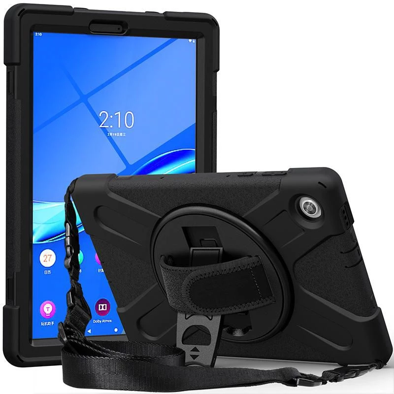 eSTUFF AUSTIN Defender maciņš Lenovo TAB M10 HD 2nd Gen (TB-X306X) – melns