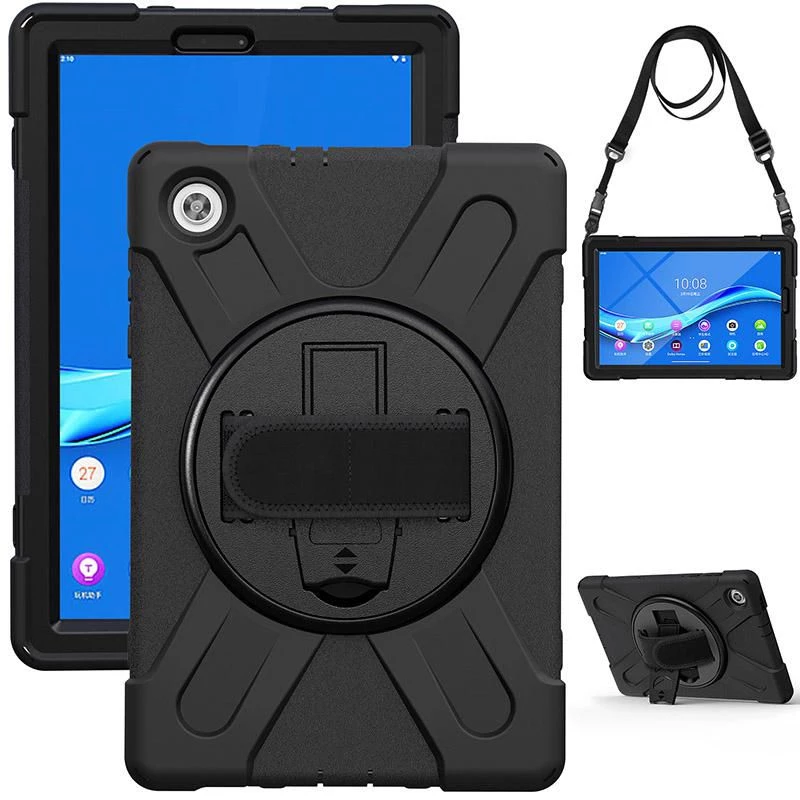 eSTUFF AUSTIN Defender maciņš Lenovo TAB M10 HD 2nd Gen (TB-X306X) – melns