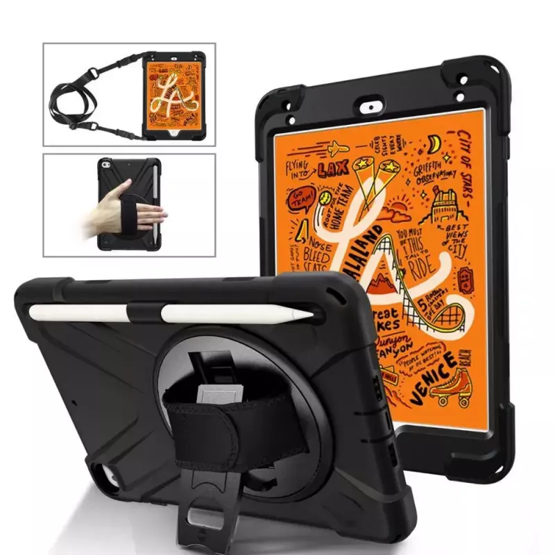 Cover eSTUFF AUSTIN Defender Case for iPad Mini 5/4 Melns