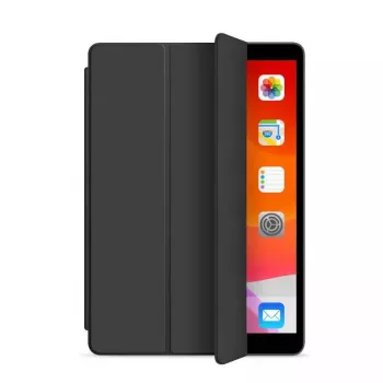 eSTUFF DENVER vāciņa futlāris iPad 9.7 2018/2017 – Melns PU ādas/ caurspīdīgs