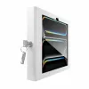 Pie sienas stiprināms aizsargapvalks iPad Pro 11 collām — Maclocks Compulocks Apex M4 un M5 modeļiem, balts, komplektā 2 atslēgas