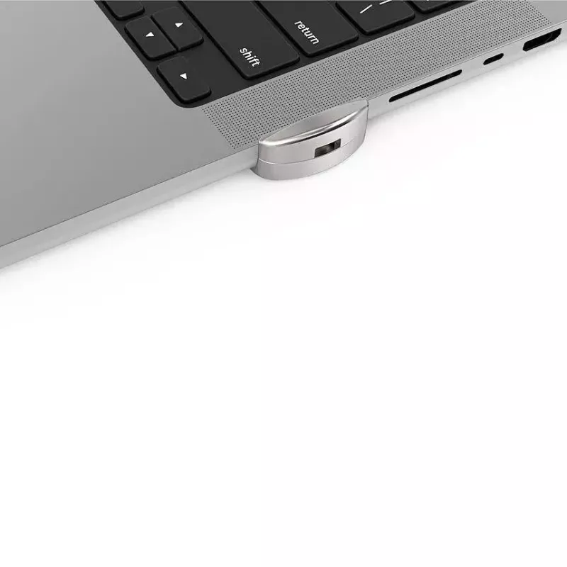 Compulocks Ledge Lock adapteris MacBook Pro 14 collu M1 M2 M3 sudraba krāsā