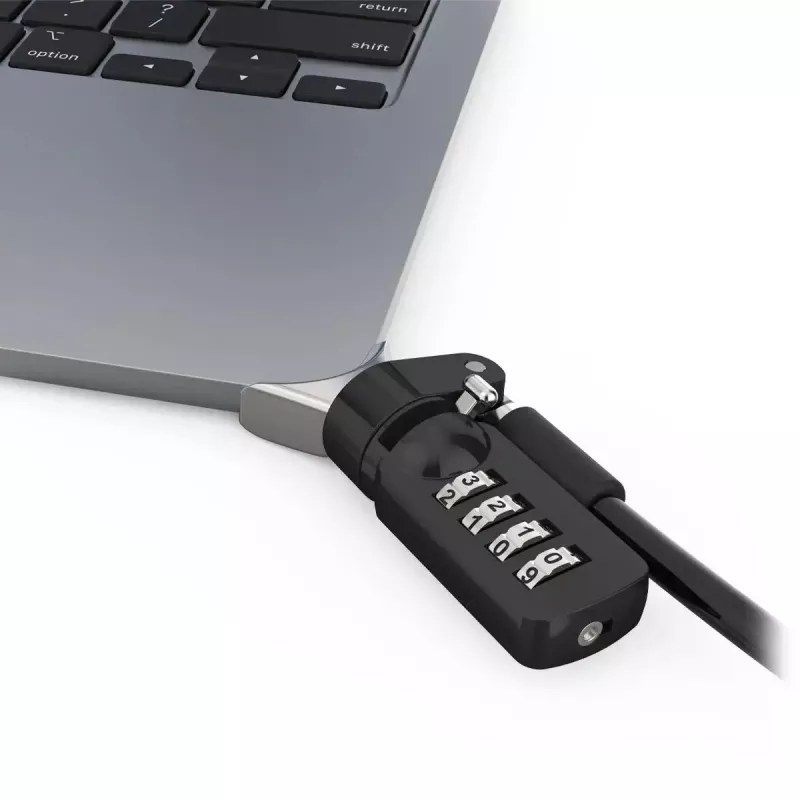 Compulocks Ledge MacBook Air 13 collu M2 un M3 ar kombinēto slēdzeni, sudraba