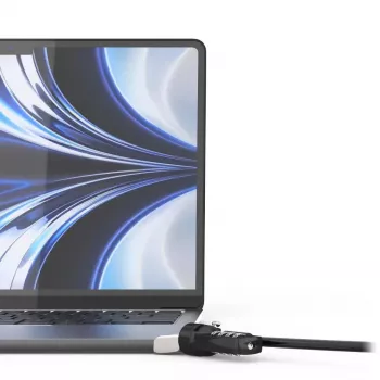 Compulocks Ledge MacBook Air 13 collu M2 un M3 ar kombinēto slēdzeni, sudraba