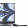 Compulocks Ledge MacBook Air 13 collu M2 un M3 ar kombinēto slēdzeni, sudraba