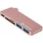 eSTUFF ES84121-ROSE portatīvā doka/portu replikators USB 3.2 Gen 2 (3.1 Gen 2) Type-C rožu zelts