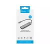 Dokstacija SANDBERG USB-C 6-in-1 MediaDock — USB 3.2 Gen 1 Type-C 10 Gbit/s, 4K HDMI, PD līdz 100W, 1×USB-A, 1×USB2.0, pelēka