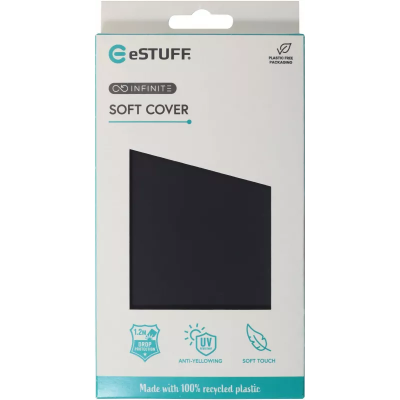 Cover eSTUFF ES67101 for iPhone 16 Pro 6.3 inch Melns
